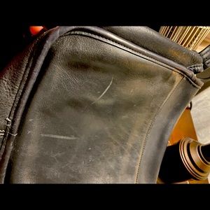 Vintage leather coach saddle purse